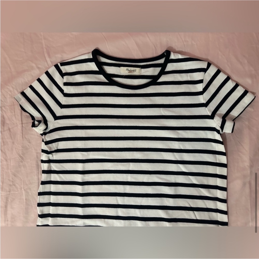 NWT MADEWELL STRIPED RINGER DRESS - Picture 12 of 14